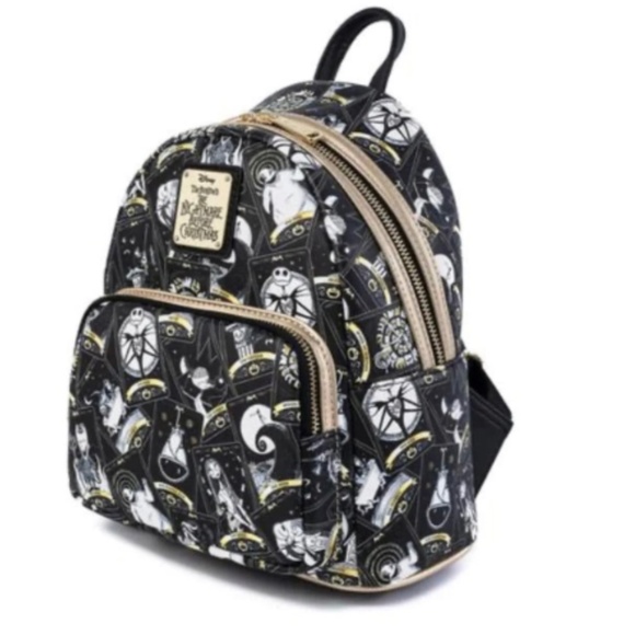 Loungefly Disney The Nightmare Before Christmas Tarot Card AOP Mini Backpack main image 4
